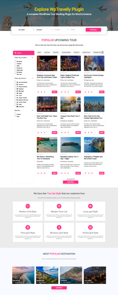 WpTravelly frontend