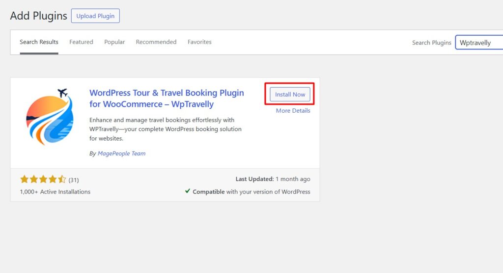 install Wptravelly